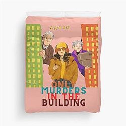 only murders in the building t-shirts, murder in the building essential t-shirts Duvet Cover
