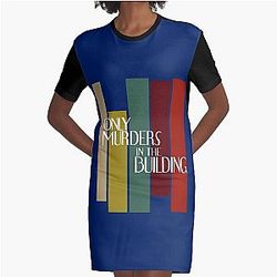 only murders in the building tie dye     Graphic T-Shirt Dress
