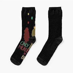 Pretty Beautiful Only Murders In The Building Gift For Fans Socks