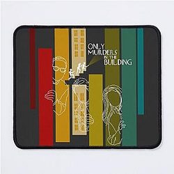only murders in the building tv show lineart poster Mouse Pad