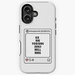 Only One of (온리원오브) with Member Names - Post Kpop Group Design iPhone Tough Case
