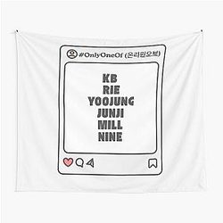 Only One Of (온리원오브)  Post Kpop Group Design Tapestry