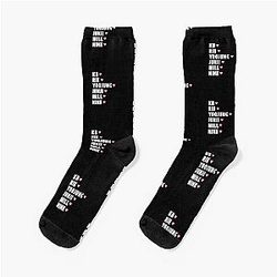 Only One Of with Member Names K-Pop Group Design Black Socks