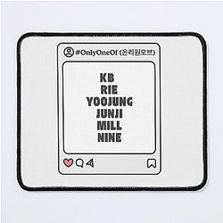 Only One Of (온리원오브) With Member Names Post K Pop Group Design Mouse Pad
