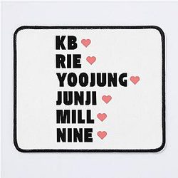 Only One Of with Member Names Kpop Group Design Mouse Pad