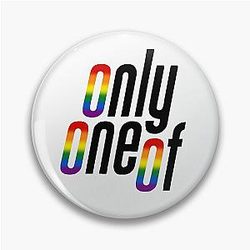 Rainbow Only logo Pin