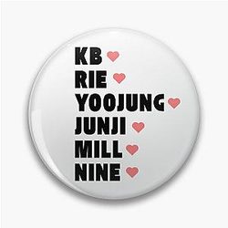 Only One Of with Member Names K-Pop Group Design Pin