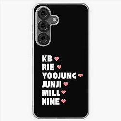 OnlyOneOf with Member Names Kpop Group Design BLACK Samsung Galaxy Soft Case