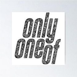 Only One Zentangle Logo Poster