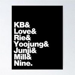 Only One of Members' Names Poster