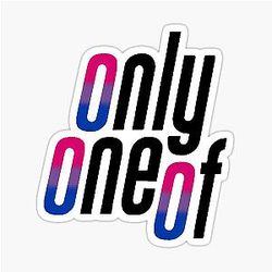 Bi Only one Logo Sticker
