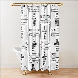Only One Of with Member Names Post K-Pop Group Design Shower Curtain