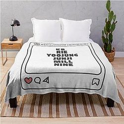 OnlyOneOf (온리원오브) with Member Names Post Kpop Group Design Throw Blanket