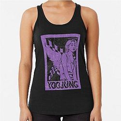 Yoojung only one k-pop band Racerback Tank Top
