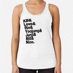 Only one of members names Racerback Tank Top