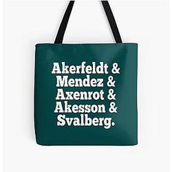 Opeth Lineup Over Print Tote Bag