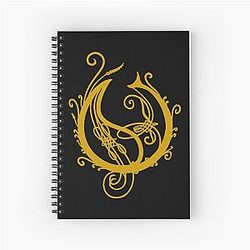 Yellow Opeth Spiral Notebook