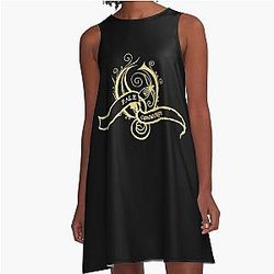 Moon Above Opeth Rock A-Line Heavy Metal Dress