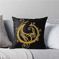 Yellow Opeth Throw Pillow