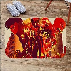 One Punch Man Fighting Bathroom Mat
