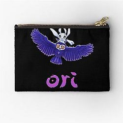 Ori and the Will of the Wisps Game Blue The Blind Forest Action Game Zipper Pouch