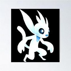 Ori And The Will Of The Wisps game fan art the Blind Forest action game poster
