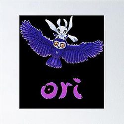 Ori And The Will Of The Wisps Blue The Blind Forest Action Game Poster