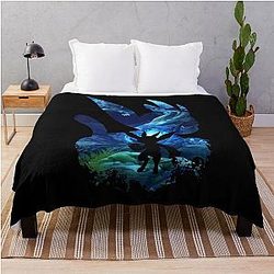 Poster Ori and the Wisps art Throw Blanket