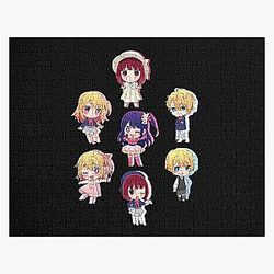 oshi no ko characters pack black version Jigsaw Puzzle