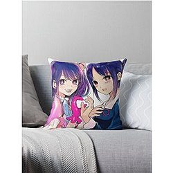 Oshi no ko Ai x Kaguya sama Throw Pillow