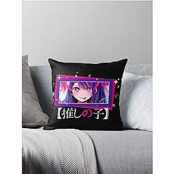 Ai hoshino b4 [oshi no ko] anime oshi no ko.  Throw Pillow