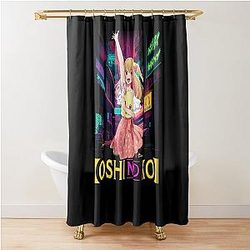 Visual Storytelling Cinematic Techniques in Oshi No Ko cute Shower Curtain