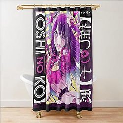 OSHI NO KO ANIME, AI HOSHINO,  推しの子 Shower Curtain