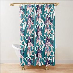 She a Beauty - Oshi No Ko ( Ai Hoshino ) on black Active  Shower Curtain