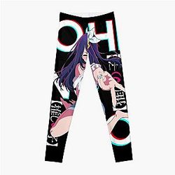She a Beauty - Oshi No Ko ( Ai Hoshino ) on black Active  Leggings