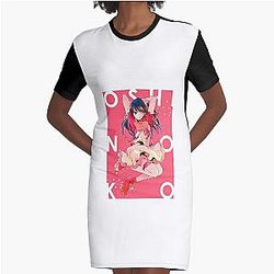 OSHI NO KO Graphic T-Shirt Dress