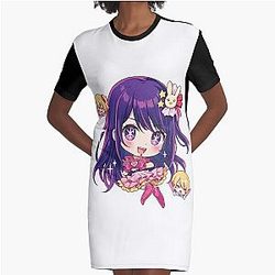 Oshi No Ko Graphic T-Shirt Dress