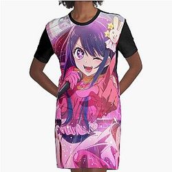 Oshi no Ko Graphic T-Shirt Dress