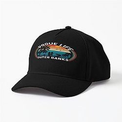 Retro Pogue Life Outer Banks Beach Palm Tree Cap Premium Merch Store