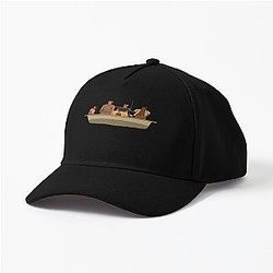 Outer Banks Pogues Kiara Jj John B And Pope In Black Outline Cap Premium Merch Store