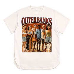 TV Series Comfort Colors DTNk2505 White Outer Banks T-Shirt
