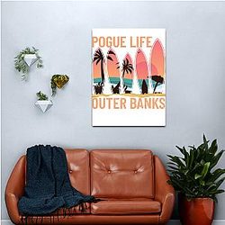 Pogue Life Outer Banks Beach Sunset Surfing Pogue Life Gear Canvas Print Premium Merch Store