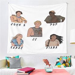 Outer Banks Cast John B Jj Kira Pop Sarah Tapestry Premium Merch Store