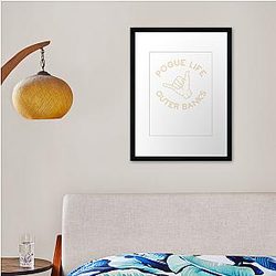 Pogue Life Outer Banks Surfs Up Framed print Premium Merch Store