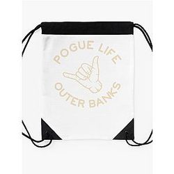 Pogue Life Outer Banks Surfs Up Drawstring Bag Premium Merch Store
