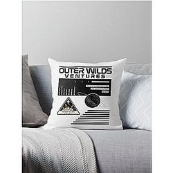 NASA-Inspired Outer Wilds Ventures Throw Pillow