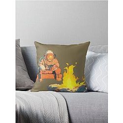 Outer Wilds Hatchling Campfire Throw Pillow