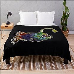 Outer Wilds Alien Anglerfish  	 Throw Blanket