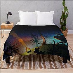 An illustration of Outer Wilds Throw Blanket