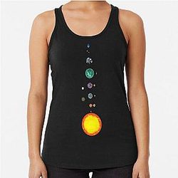 Outer Wilds Ship Log Map Racerback Tank Top